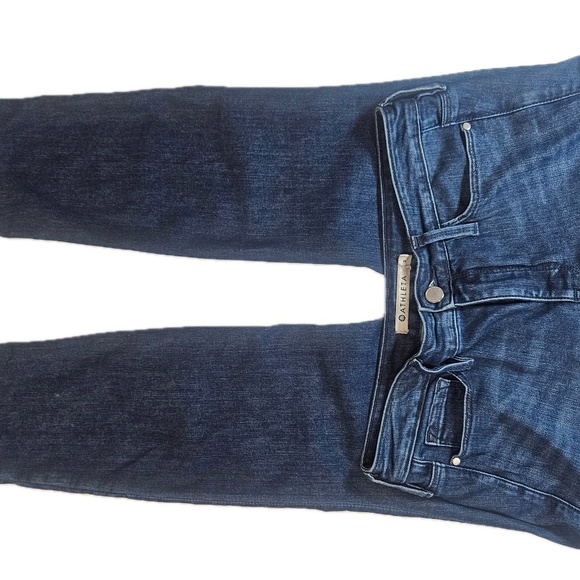 Athleta Jeans Womens 2 Blue Dark Wash Skinny Stretch Denim Mid Rise Casual - Picture 5 of 8